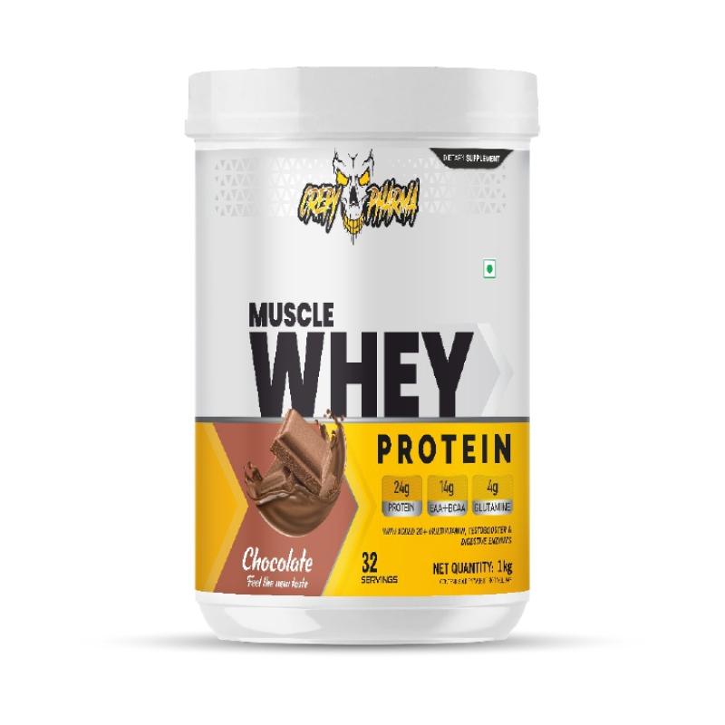 Muscle Whey Protein - Chocolate Flavour 1Kg