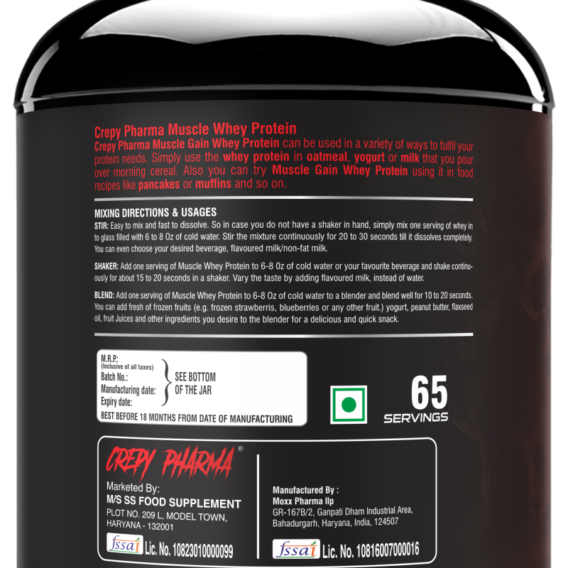 Muscle Whey Protein - Malai Kulfi Flavour 2Kg (Black Series)